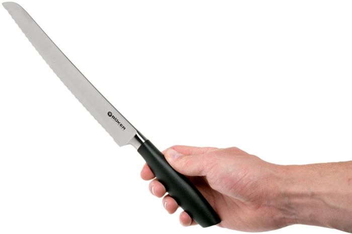 Кухонный хлебный нож Bker Core Professional Bread Knife, 220 мм, сталь X50CrMoV15, рукоять пластик